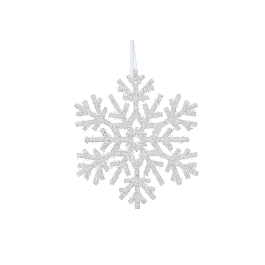 Full Double Star Centered Snowflake Tree Decoration