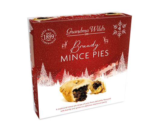Brandy Mince Pies (Pack of 4)