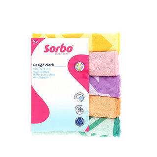 Microfibre Cloths Pastel Prints 5pcs