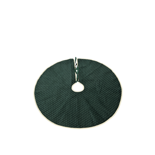 Green Embossed Tree Skirt