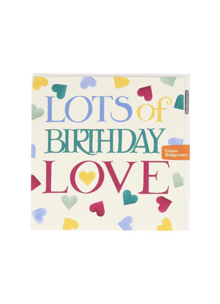 Polka Hearts Birthday Card