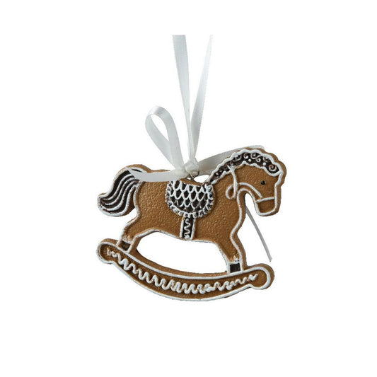 Gingerbread Rocking Horse Tree Decoration