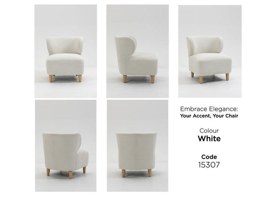 Josie Accent Chair White