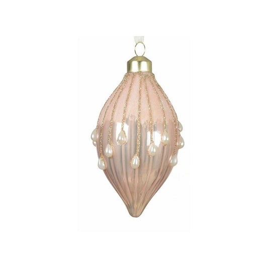 Blush Pink with Pearl Beads Finial