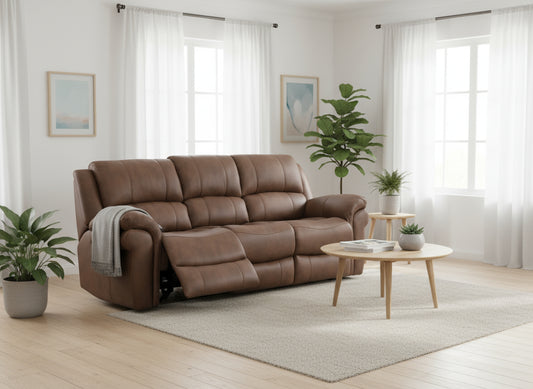 Farnham Ultra 3 Seater Tan Manual Recliner
