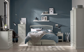 Ashby Soft Grey Slatted Bedstead Double 135cm