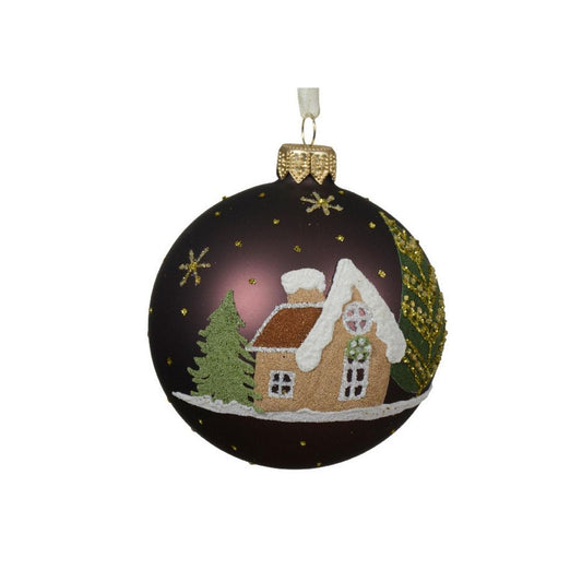 Winter Lodge Truffle Round Bauble