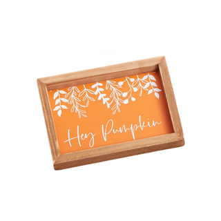 Hey Pumpkin Patch Framed Plaque