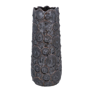 Brown Metallic Mushroom Vase 28cm