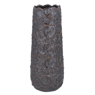 Brown Metallic Mushroom Vase 33cm