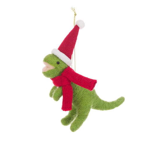 Felt T Rex Dinosaur Tree Decoration