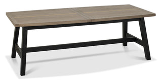Camden Weathered Oak & Peppercorn 6 - 8 Seater Dining Table