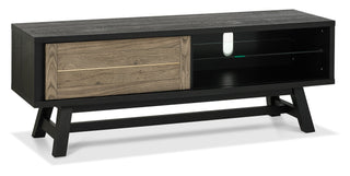 Camden Weathered Oak & Peppercorn Entertainment Unit