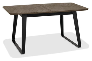 Emerson Weathered Oak & Peppercorn 4-6 Seater Extension Dining Table