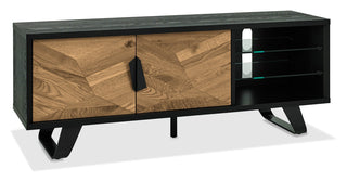Emerson Rustic Oak & Peppercorn Entertainment Unit