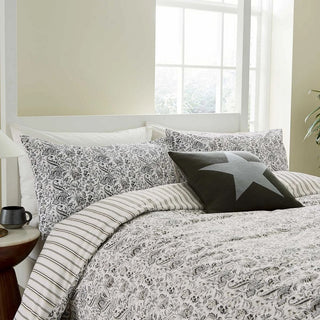 Byron Single Cover Set Grey/Linen