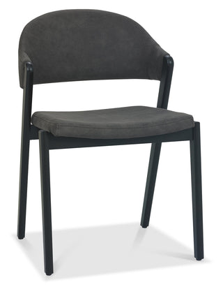 Camden Peppercorn Upholstered Chair - Dark Grey Fabric