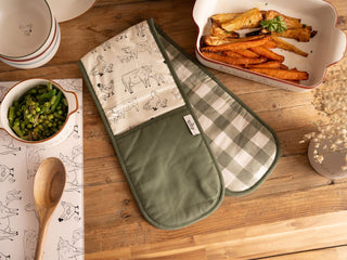Woodbury Lane Double Oven Glove - Green