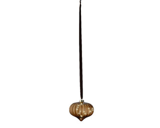 Rust Brown LED Hanging Onion Decoratoin