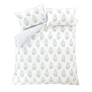 Eloise Floral Blue Super King Duvet Cover Set