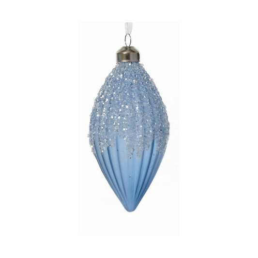 Matt Sky Blue with Ombre Glitter Finial