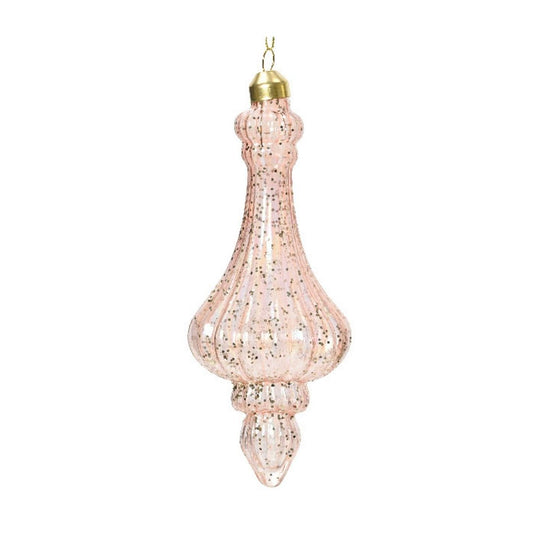 Blush Pink Glitter Oris Bauble