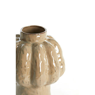 Aliveri Ceramic Taupe Vase