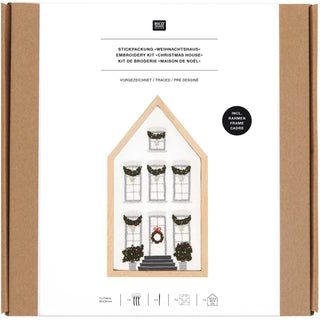 Medium Festive House Embroidery Kit