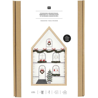 Large Festive House Embroidery Kit