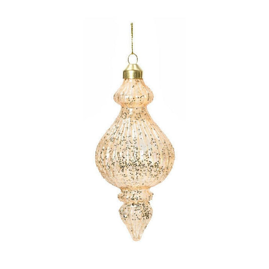 Champagne Glitter Iris Bauble