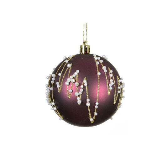 Fig Gold Zig Zag & Beaded Bauble