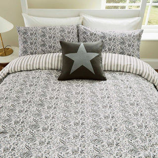 Byron Single Cover Set Grey/Linen