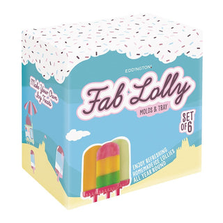 Fab Ice Lolly Mould Set of 6