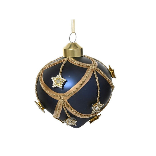 Night Blue with Gold Sway & Star Detail Onion