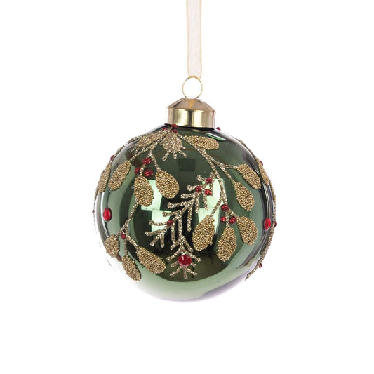 Glass Charlie Bauble 8cm