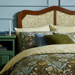 Compton Single Duvet Cover Set, Olive Green