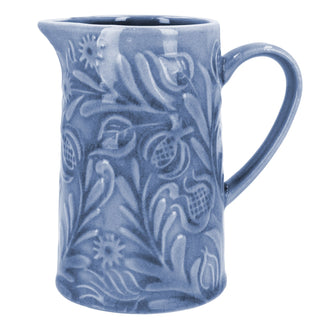 Country Flowers Blue Jug Small