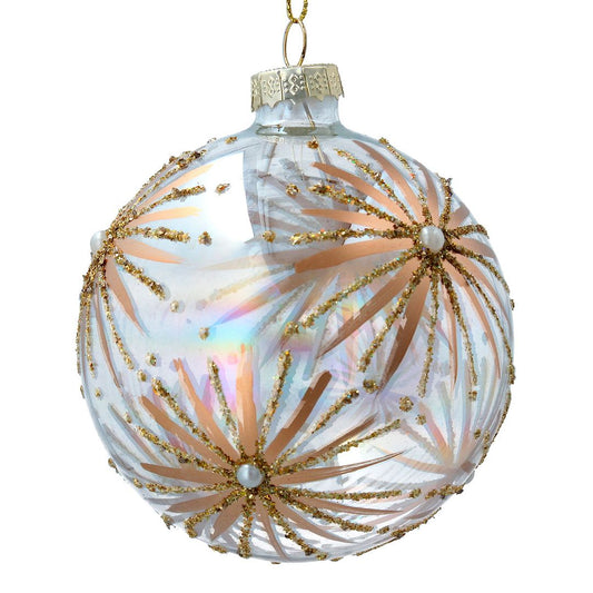 Gold Starbursts Soap Glass Bauble