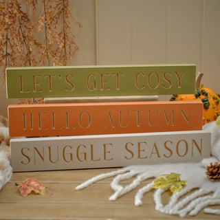 Snuggle Season Engraved Wooden Block