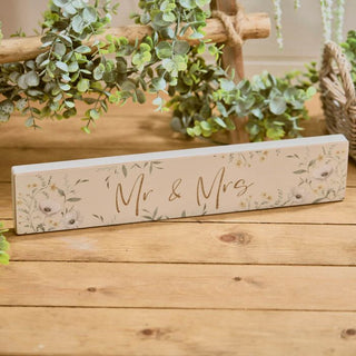 Engraved Mr & Mrs Plaque