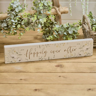 Engraved Happily Ever After Plaque