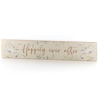 Engraved Happily Ever After Plaque