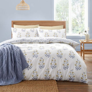 Eloise Floral Blue Super King Duvet Cover Set
