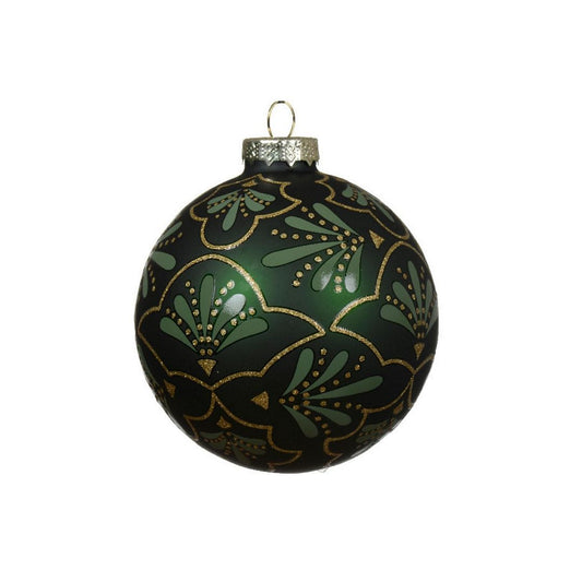 Pine Green Regent Glass Bauble