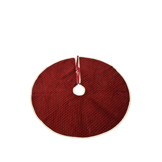 Red Embossed Tree Skirt