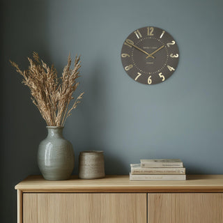 12'' Mulberry Wall Clock Espresso
