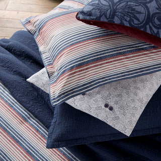 Stafford Super King Duvet Cover Set, Navy & Red