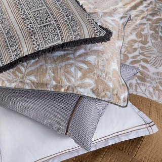 Zenda Double Duvet Cover Set, Charcoal & Tan
