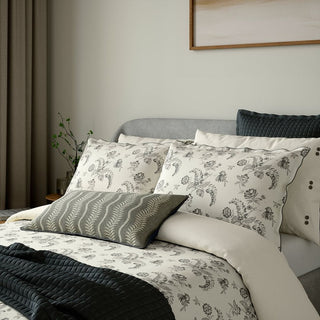 Ariane Double Duvet Cover Set Charcoal & Linen