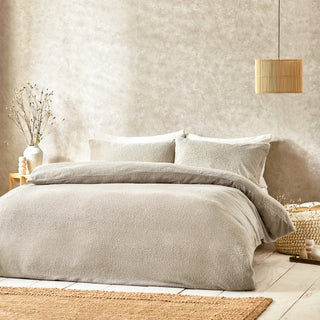 Boucle Single Duvet Set Greige